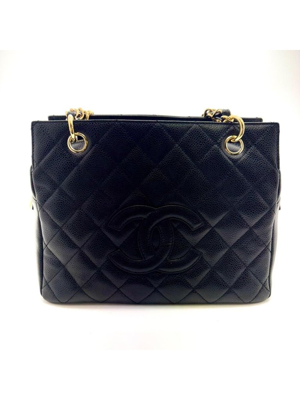 Chanel Chain Shoulder Black Caviar Bag